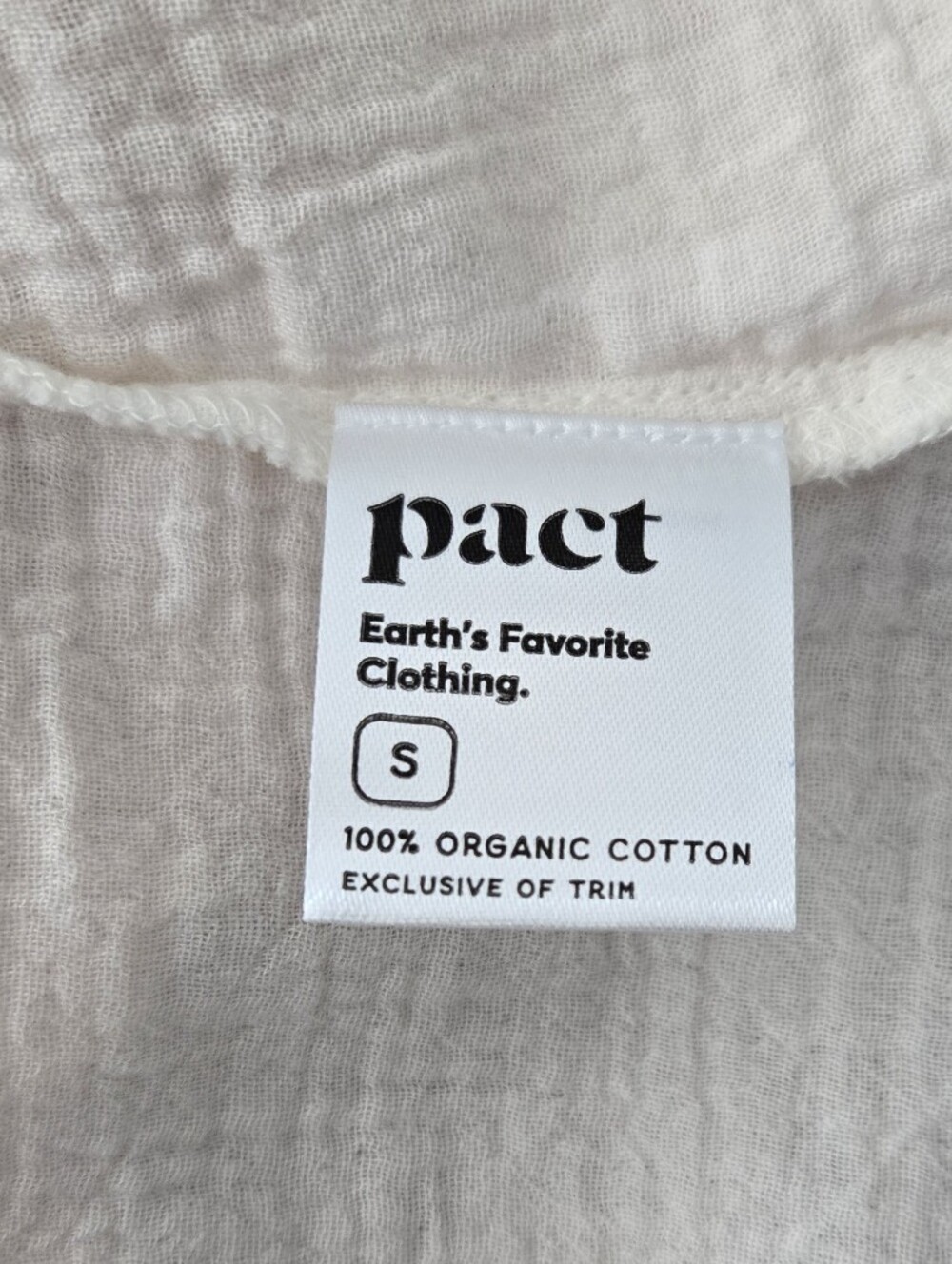 Pact Cream Short-Sleeve Smocked-Waist Midi Dress - Picture 4 of 5